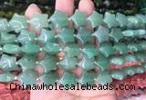 RGBS03 15 inches 16mm star green aventurine gemstone beads