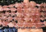 RGBS22 15 inches 16mm star strawberry quartz gemstone beads