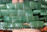 SRBS03 15 inches 20mm square green aventurine gemstone beads wholesale