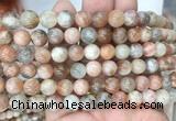 SSBS02 15 inches 8mm round sunstone beads wholesale