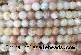 SSBS07 15 inches 8mm round sunstone beads wholesale