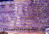 TBBS60 15 inches 5*7mm tube amethyst gemstone beads wholesale