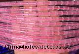 TBBS62 15 inches 5*7mm tube rose quartz gemstone beads wholesale