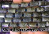 TBBS80 15 inches 8*12mm faceted tube labradorite gemstone beads