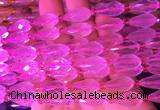 TRBS04 15 inches 8*16mm faceted teardrop rose quartz gemstone beads