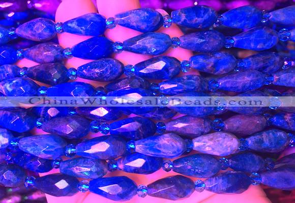 TRBS14 15 inches 8*16mm faceted teardrop apatite gemstone beads