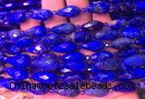 TRBS15 15 inches 8*16mm faceted teardrop lapis lazuli gemstone beads