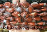 TRBS44 15 inches 13*18mm flat teardrop red jasper gemstone beads