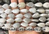 TRBS48 15 inches 13*18mm flat teardrop white crazy lace agate gemstone beads