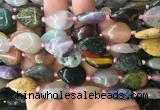 TRBS49 15 inches 13*18mm flat teardrop colorful gemstone beads wholesale