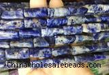 TWBS17 15 inches 9*20mm twist column sodalite gemstone beads