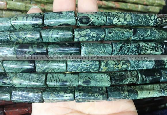 TWBS18 15 inches 9*20mm twist column kambaba jasper gemstone beads