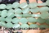 TWBS27 15 inches 13*18mm twist oval green aventurine beads wholesale