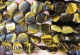 TWBS58 15 inches 16mm twist coin yellow tiger eye beads wholesale