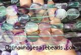 TWBS60 15 inches 16mm twist coin fluorite beads wholesale