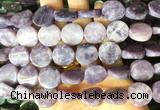 TWBS64 15 inches 16mm twist coin lepidolite beads wholesale